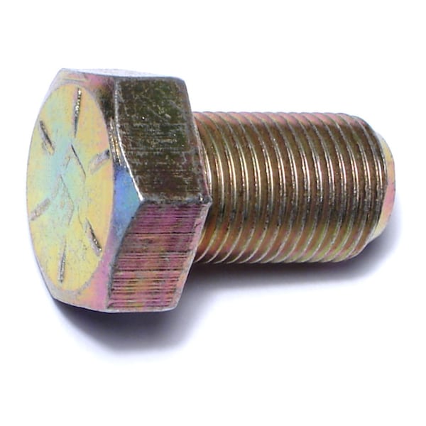 Midwest Fastener Grade 8, 5/8"-18 Hex Head Cap Screw, Zinc Yellow Steel, 1 in L, 10 PK 00907 - main